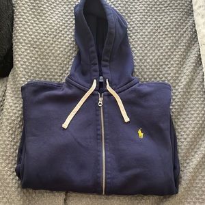 polo zip up hoodie